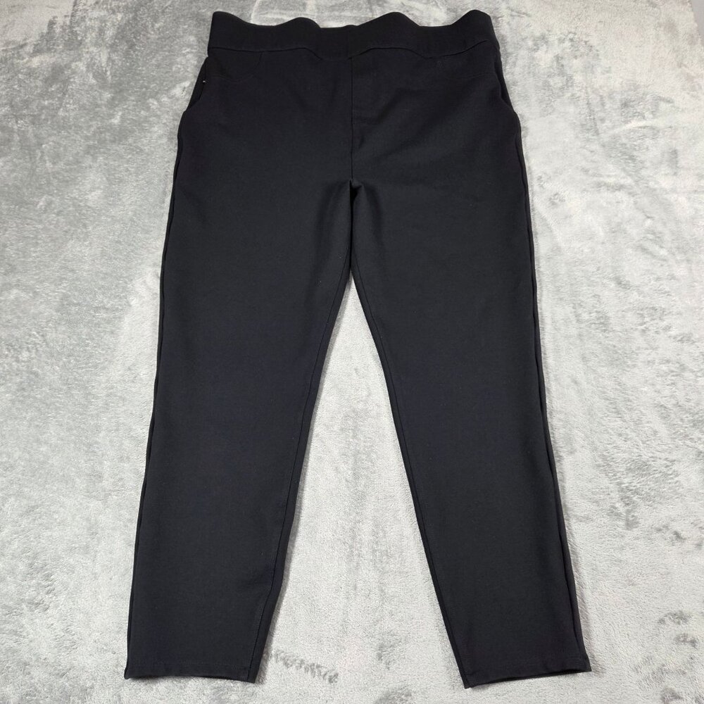 Spanx Pants 3X Petite Black Perfect Ponte Pocket Ankle High Rise Shaping 20202P